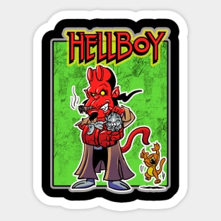 Hellboy with CATS Sticker